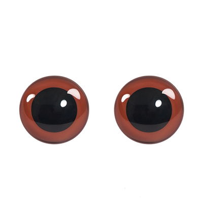Amigurumi Safety Eyes Brun 12 mm Bruna säkerhetsögon 12 mm för amigurumis med låsbrickor, Circulo Amigurumi Safety Eyes