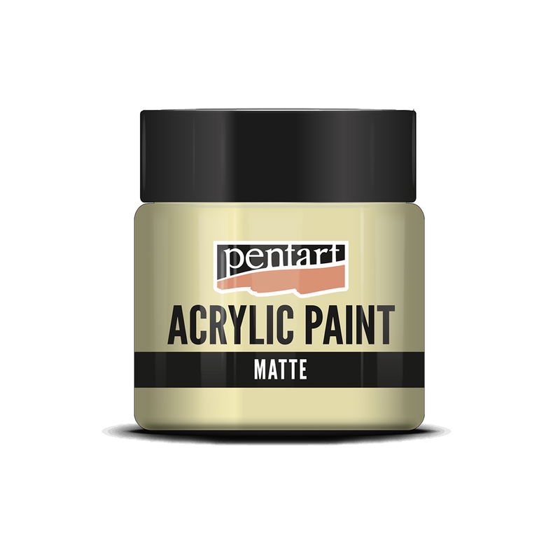 Matt akrylfärg White Coffe, 50 ml, Pentart Acrylic