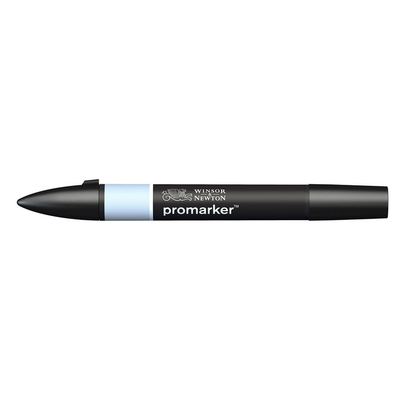 Winsor & Newton Promarker Cool Aqua C429 marker med dubbelspets frilagd på vit bakgrund