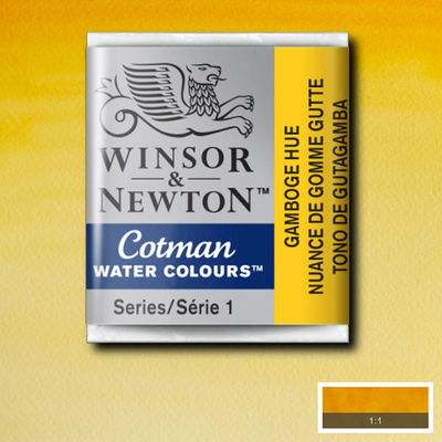 Winsor & Newton Cotman akvarellfärg halvkopp, Gamboge Hue