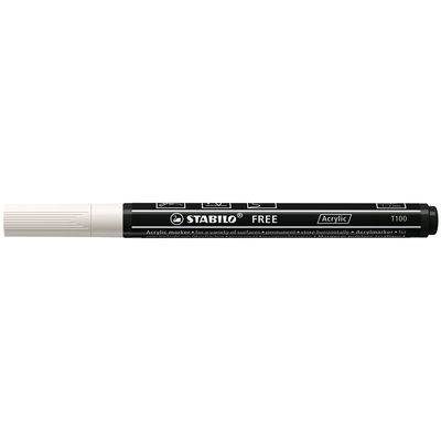 TABILO FREE Acrylic Marker T100 Pure White i helbild