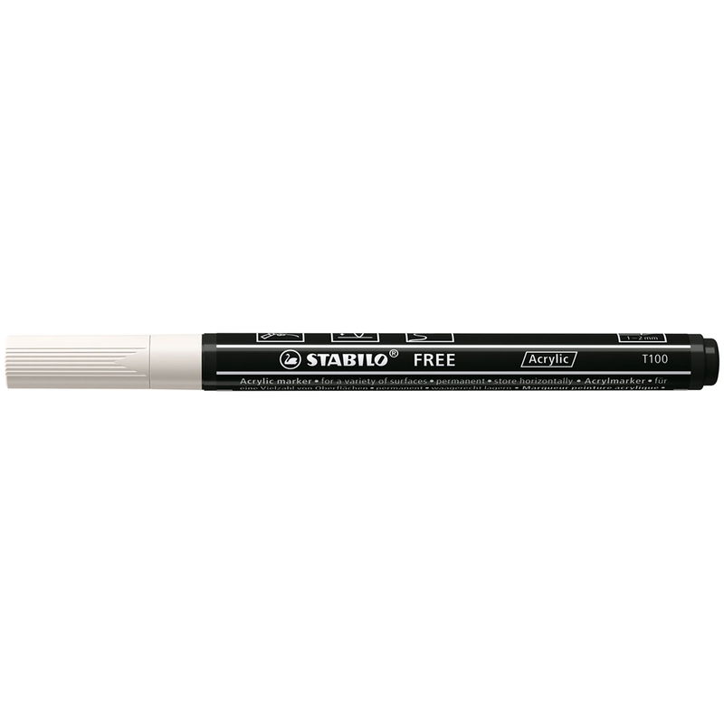 TABILO FREE Acrylic Marker T100 Pure White i helbild