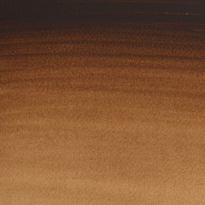 Färgprov (swatch) Cotman akvarellfärg Vandyke Brown