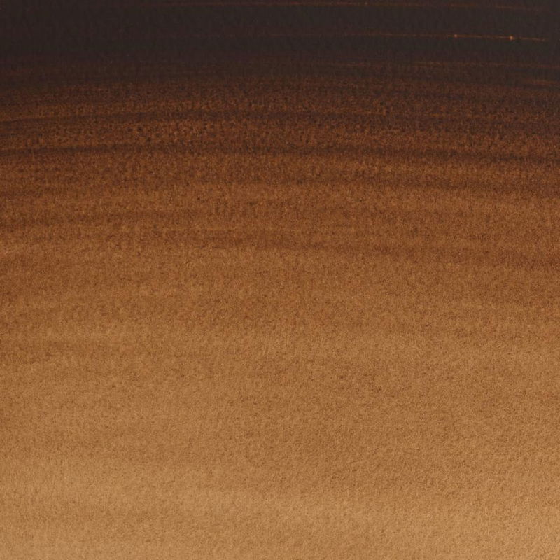 Färgprov (swatch) Cotman akvarellfärg Vandyke Brown