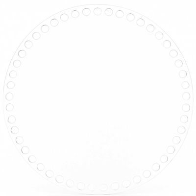 Genomskinligt lock till virkning. Tillverkad av Plexiglas. Storlek 30 cm