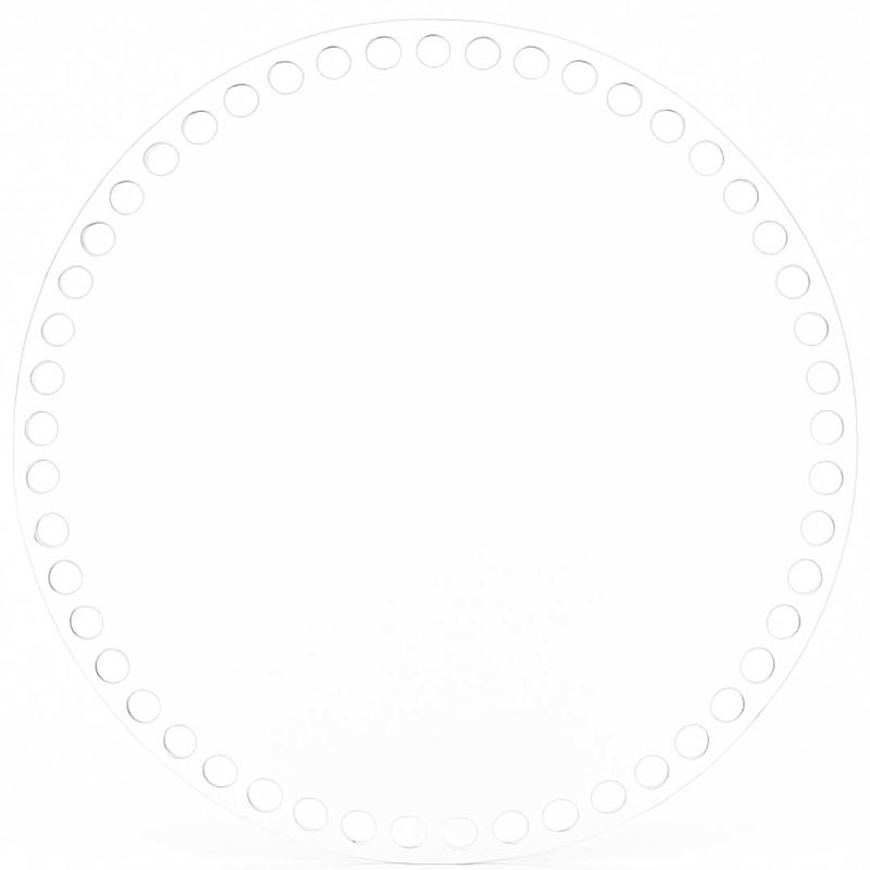Genomskinligt lock till virkning. Tillverkad av Plexiglas. Storlek 30 cm