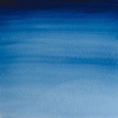 Färgprov av Winsor & Newton Professional Water colour Prussian Blue