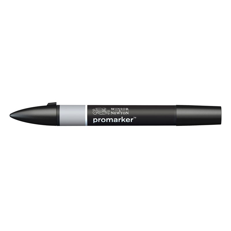 Winsor & Newton Promarker Ice Grey 3 IG3 marker med dubbelspets frilagd på vit bakgrund