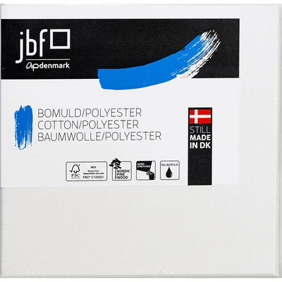 JBF målarduk bomull och polyester. Bilden representerar hela serien i flera olika storlekar.