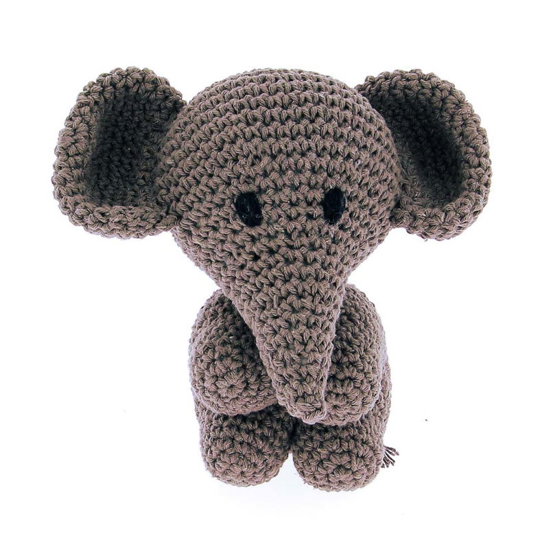 Inspirationsbild virkad amigurumi Elephant Taupe Mo