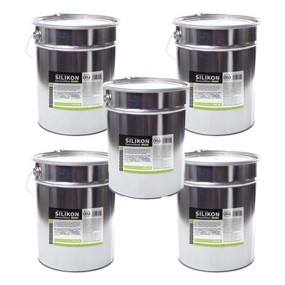 Förpackning med Formsilikon 100 kg + härdare. RTV Silikon med snabb avformningstid.