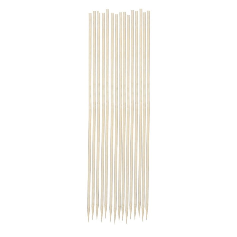 Förpackning med 100 blompinnar i bambu, 15 cm långa och 3 mm i diameter, spetsig på ena sidan