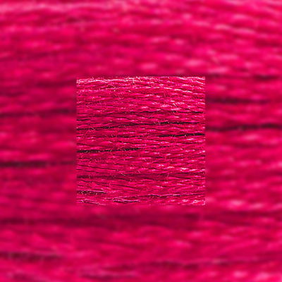 Närbild av separerbara 6 trådar bomull Medium Red 304