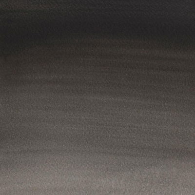 Färgprov (swatch) Cotman akvarellfärg Lamp Black