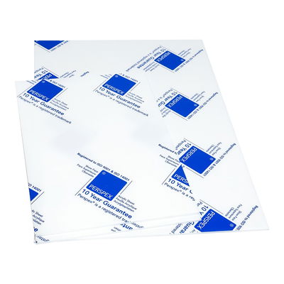 Rektangulär Opal akryl för ljuslådor och andra ljusinstallationer. Perspex GS 028. Kapas efter önskat mått