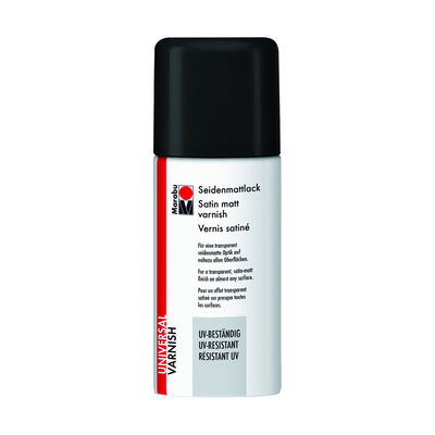 Marabu Klarlack Spray Satin 150 ml för skydd av målningar och ytor