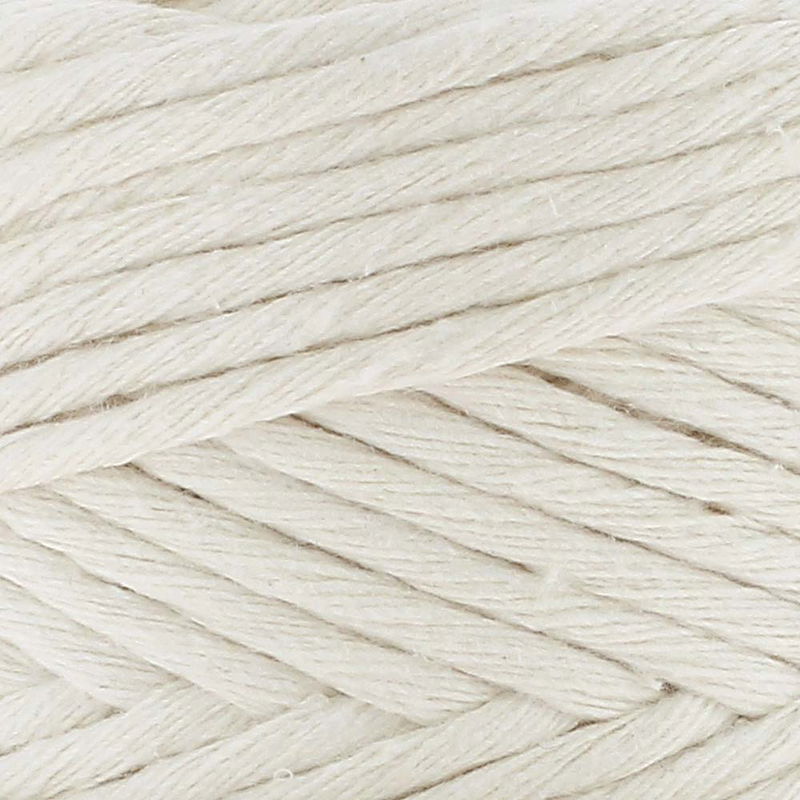 Närbild av Hoooked Spesso Chunky Cotton 500g Almond garnstruktur