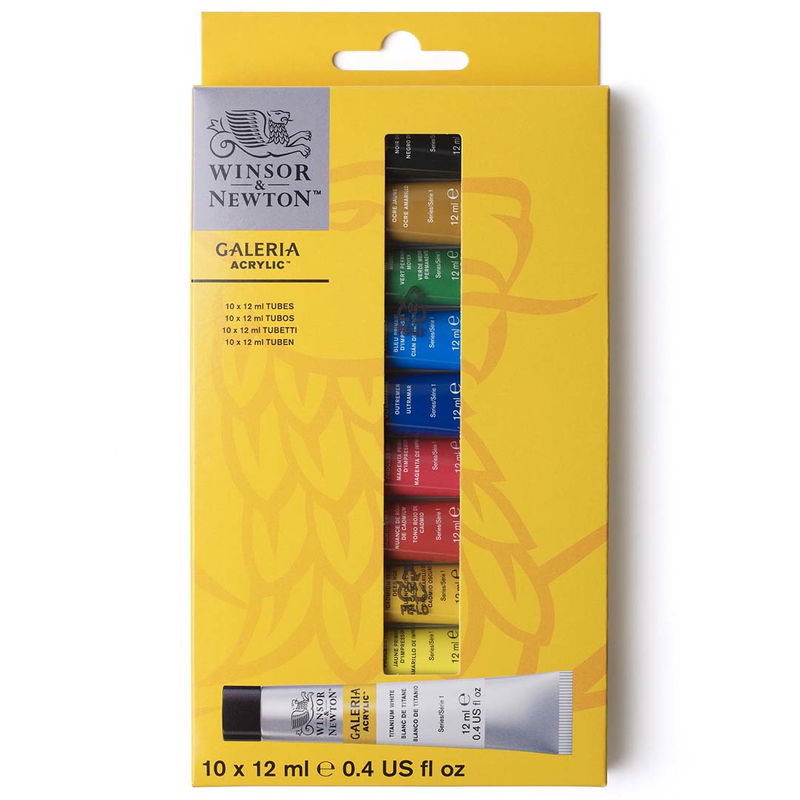 Förpackning Winsor & Newton Galeria Acrylic 10x12 ml