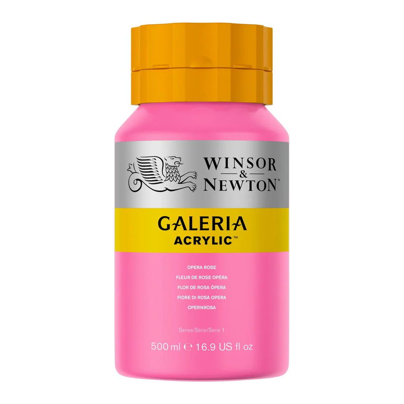 Tub med 120 ml akrylfärg. Winsor & Newton Galeria Opera Rose