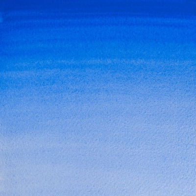 Färgprov (swatch) Cotman akvarellfärg Cobalt Blue Hue