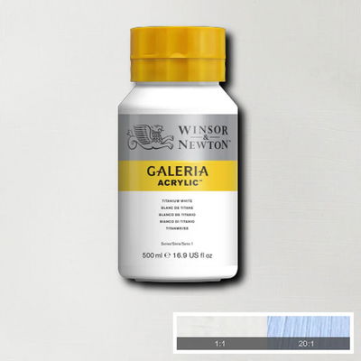 Galeria Titanium White Tub med 120 ml akrylfärg. Winsor & Newton Galeria Titanium White