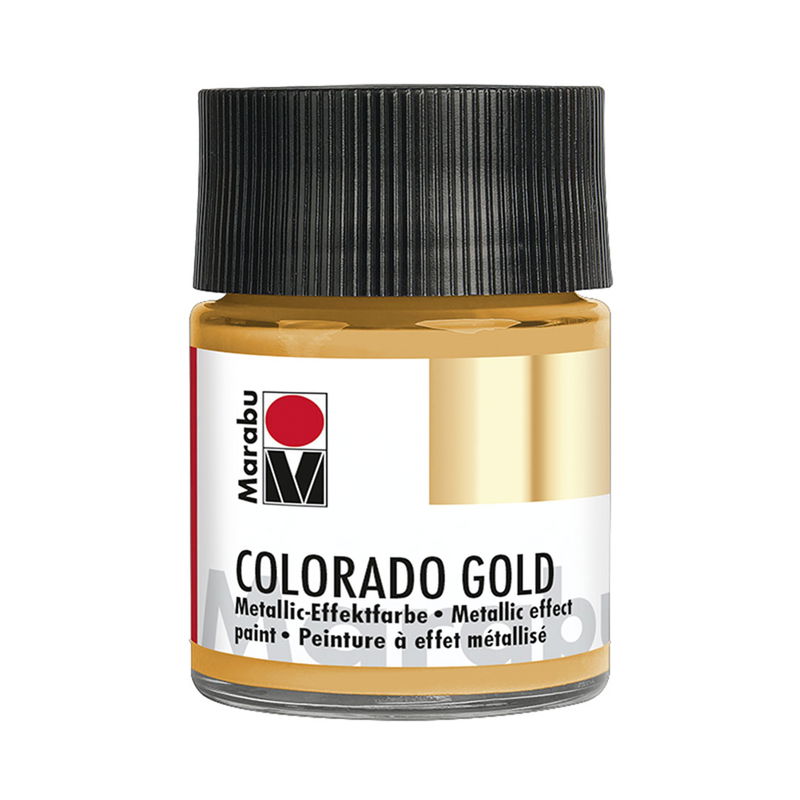 Marabu Colorado GOLD, metallicfärg i glasflaska. Färg Metallic Red Gold