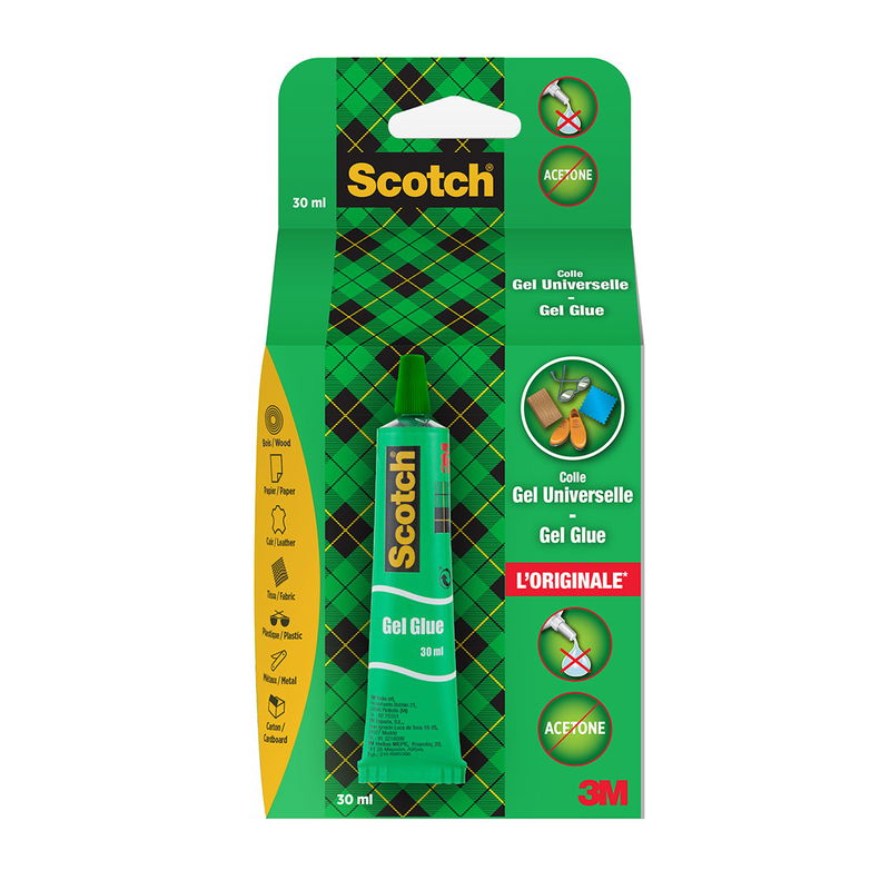 Scotch® Gel Universallim 30 ml. Klart allroundlim i förpackning