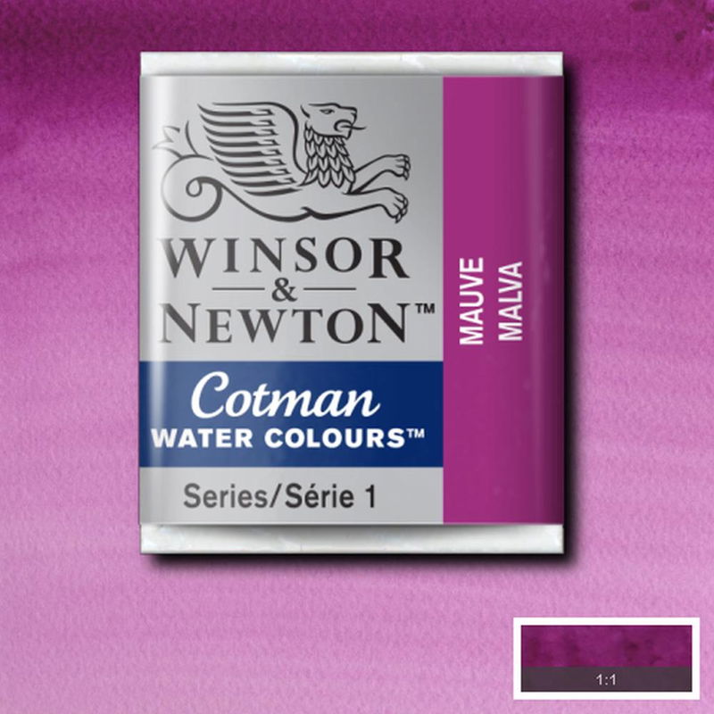 Winsor & Newton Cotman akvarellfärg halvkopp, Mauve