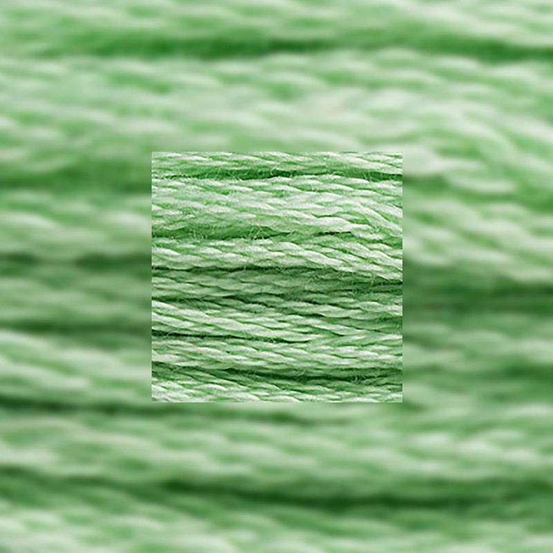 Närbild av separerbara 6 trådar bomull Light Forest Green 164