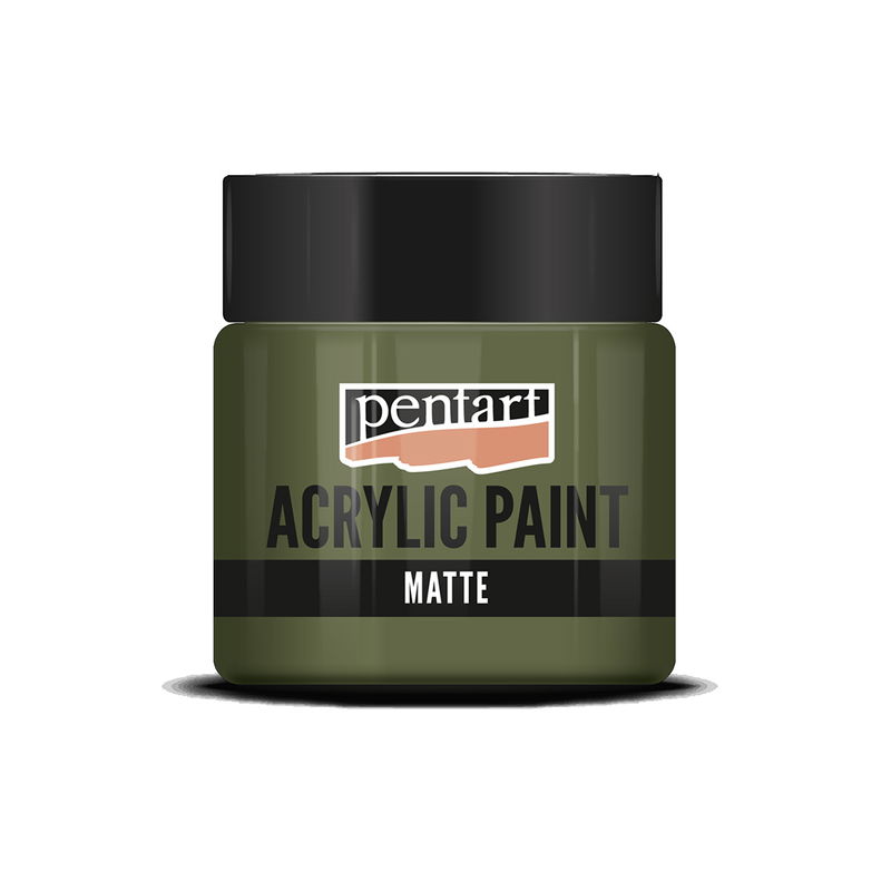 Matt akrylfärg Khaki, 50 ml, Pentart Acrylic