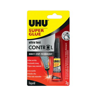 UHU Super Glue Control 3 gram. Snabbt superlim med enkel användning