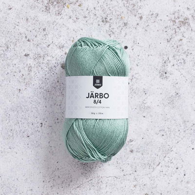 Järbo 8/4 50 gram. Frostgrönt bomullsgarn. 100% bomull.