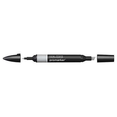 Winsor & Newton Promarker Ice Grey 3 IG3 marker med bred snedskuren spets och smal rund spets