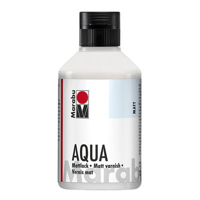 Matt klarlack för användning inomhus och utomhus. Marabu 250 ml