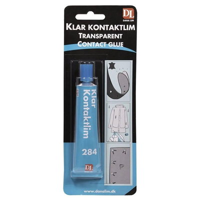 Dana Lim Klar Kontaktlim 284 transparent lim i 40 ml tub på blisterförpackning