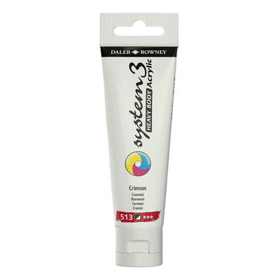 System3 Heavy Body akrylfärg Crimson 513 i tub