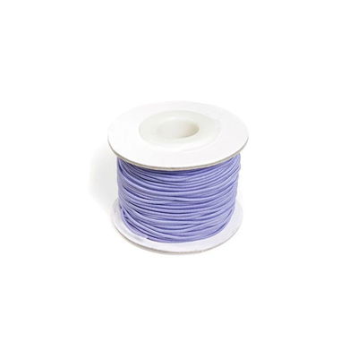 Elastisk tråd lila 1,2 mm x 25 m Lila elastisk tråd 1,2 mm x 25 m på rulle för smyckestillverkning