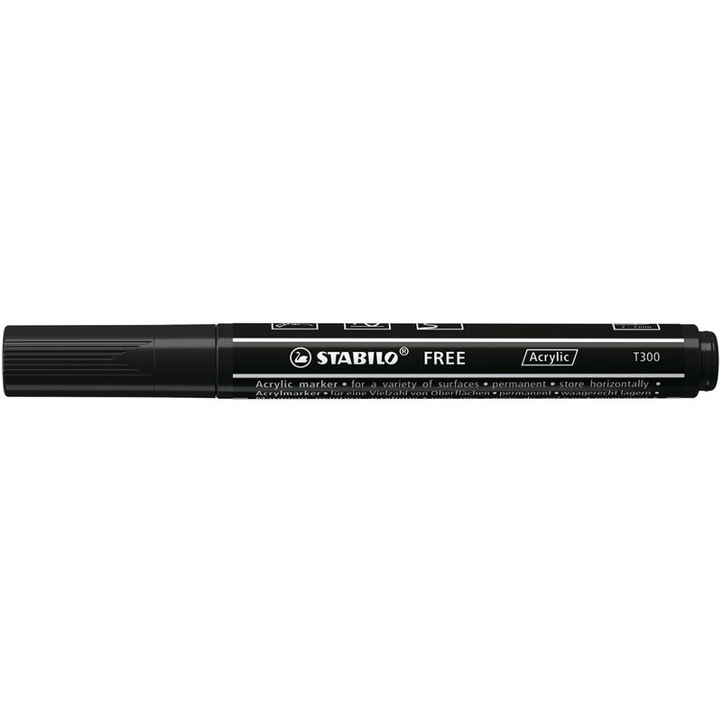 TABILO FREE Acrylic Marker T300 Black