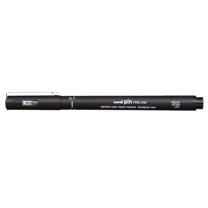 Fineliner 0,7 mm, svart. Uni Pin