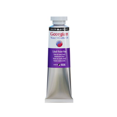 Georgian Water Mixable Oil Cobalt Violet Hue 37 ml vattenlöslig oljefärg i tub på vit bakgrund
