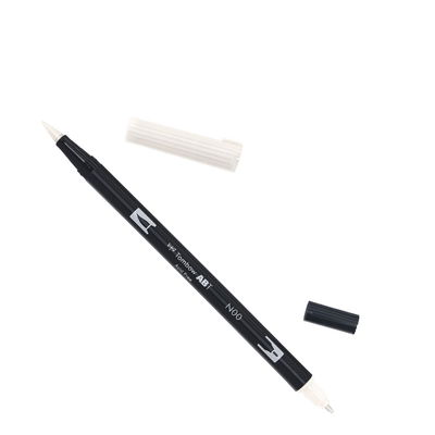 Tombow ABT Blender N00 Tombow ABT Dual Brush, vattenbaserad penna med två spetsar, en fine och en brush, Blender N00