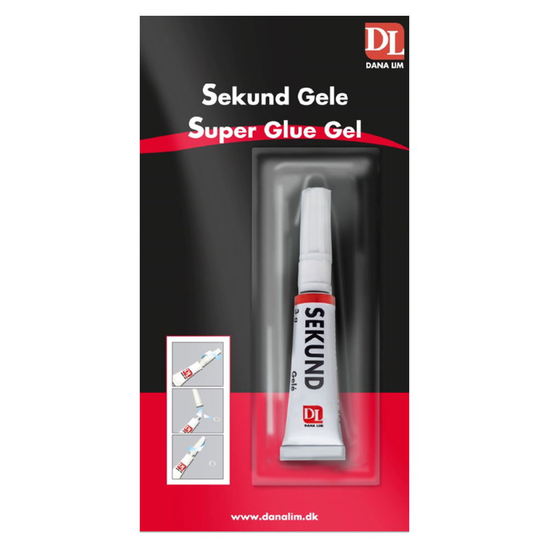 Dana Lim Sekundlim Gelé 359 superlim i 3 g tub på blisterförpackning