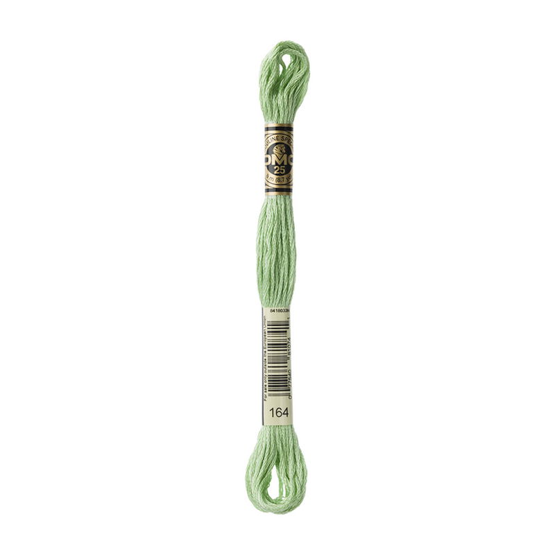 DMC Mouliné Spécial i färgen Light Forest Green 164 broderigarn 8 meter