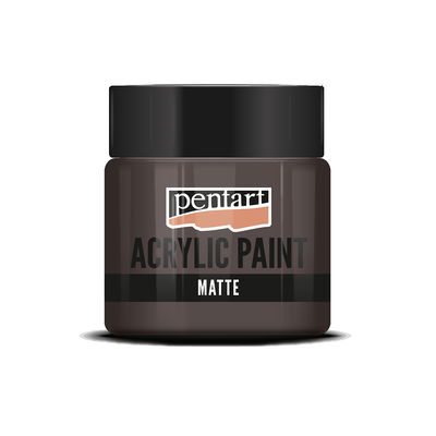 Matt akrylfärg Earthy Brown, 50 ml, Pentart Acrylic