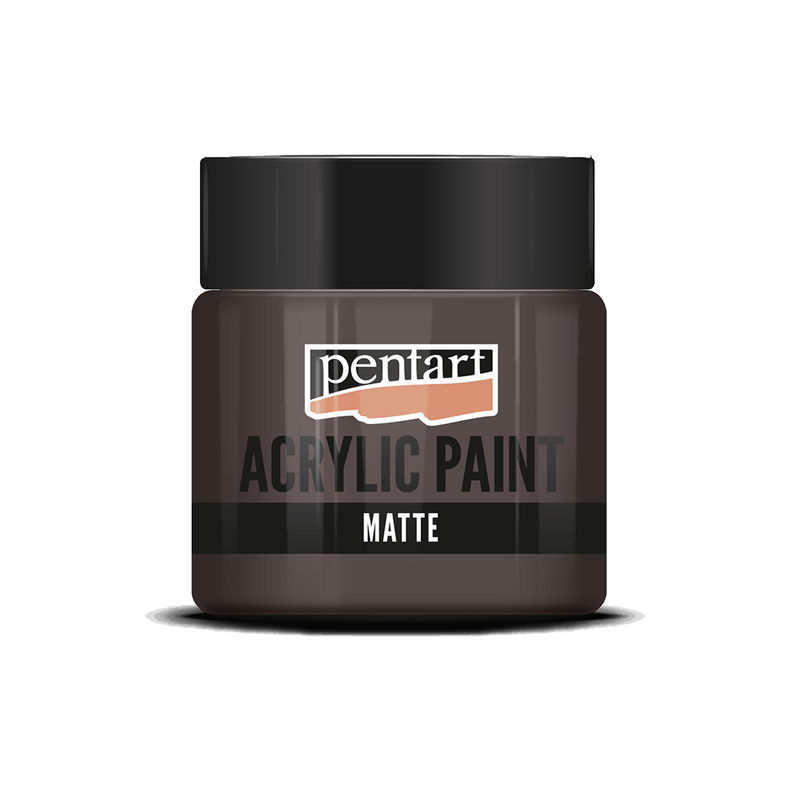 Matt akrylfärg Earthy Brown, 50 ml, Pentart Acrylic