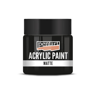 Matt akrylfärg Black, 50 ml, Pentart Acrylic