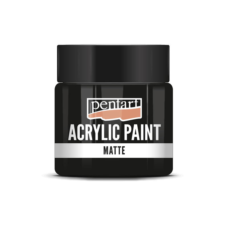 Matt akrylfärg Black, 50 ml, Pentart Acrylic
