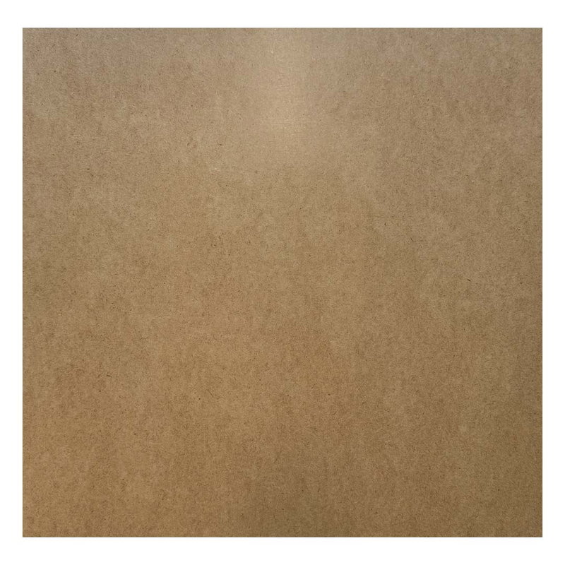 HDF-skiva 3 mm 50x50 cm sett uppifrån med slät träfiberyta