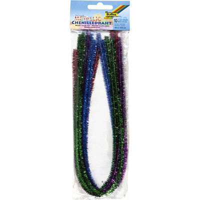Förpackning med Folia piprensare glitter mix, 10 st à 50 cm