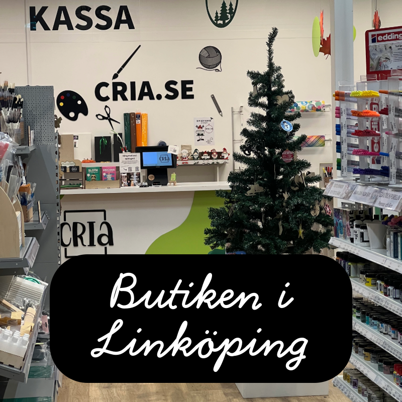 Entré till hobbybutiken Cria i Linköping